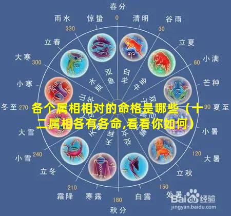 各个属相相对的命格是哪些（十二属相各有各命,看看你如何）