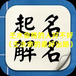 壬水命格的人好不好（壬水命的最好出路）