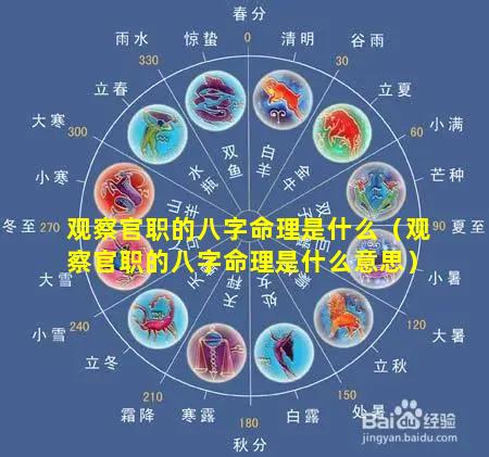 观察官职的八字命理是什么（观察官职的八字命理是什么意思）