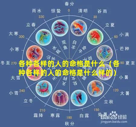 各种各样的人的命格是什么（各种各样的人的命格是什么样的）