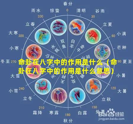 命卦在八字中的作用是什么（命卦在八字中的作用是什么意思）