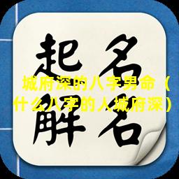 城府深的八字男命（什么八字的人城府深）