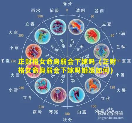 正财格女命身弱会下嫁吗（正财格女命身弱会下嫁吗婚姻如何）
